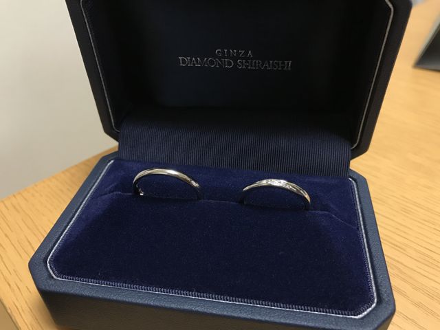 購入した結婚指輪です