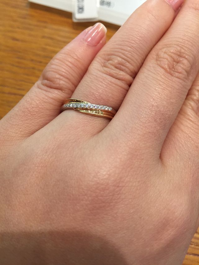 プラチナとゴールドのコンビ