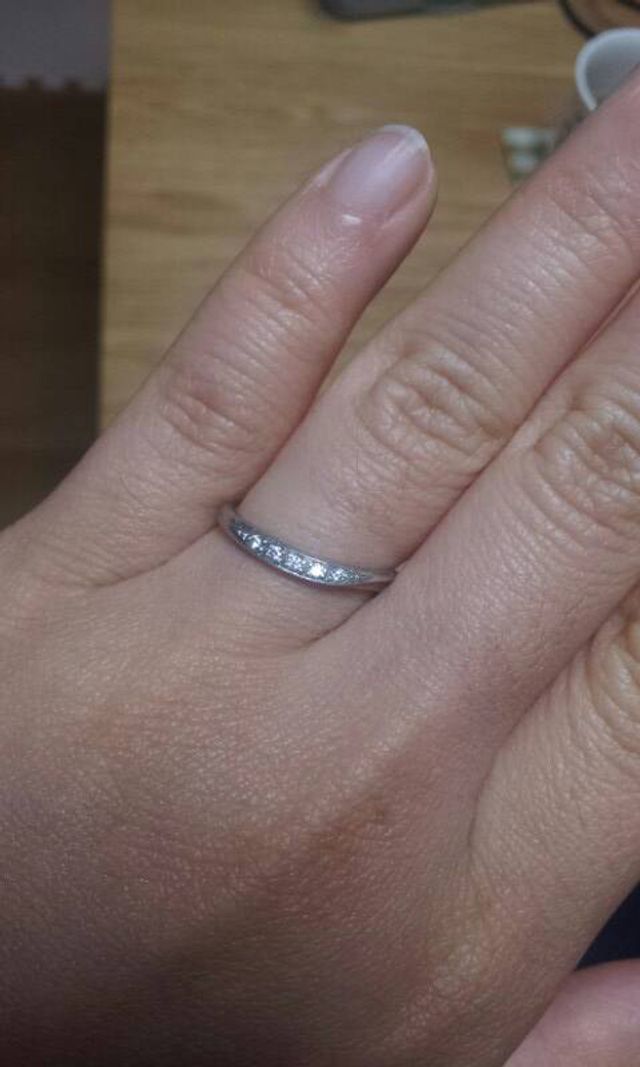 自分の結婚指輪です
