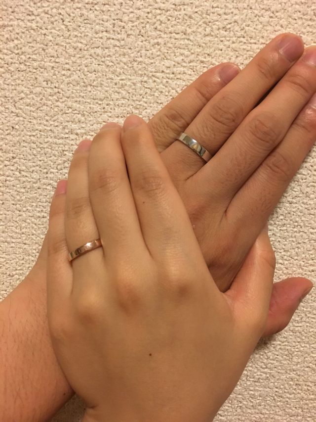 本リング作製前の試作リング。2-3週の試用。