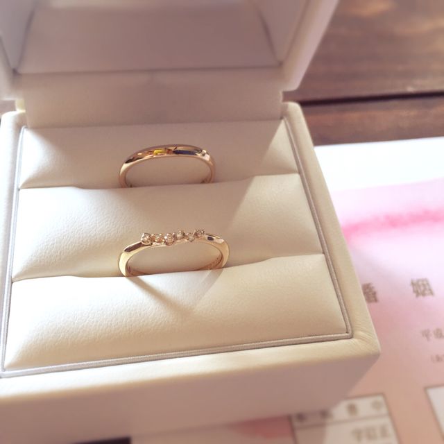 イエローゴールドにしたり部分的に艶消しにしてアレンジしました