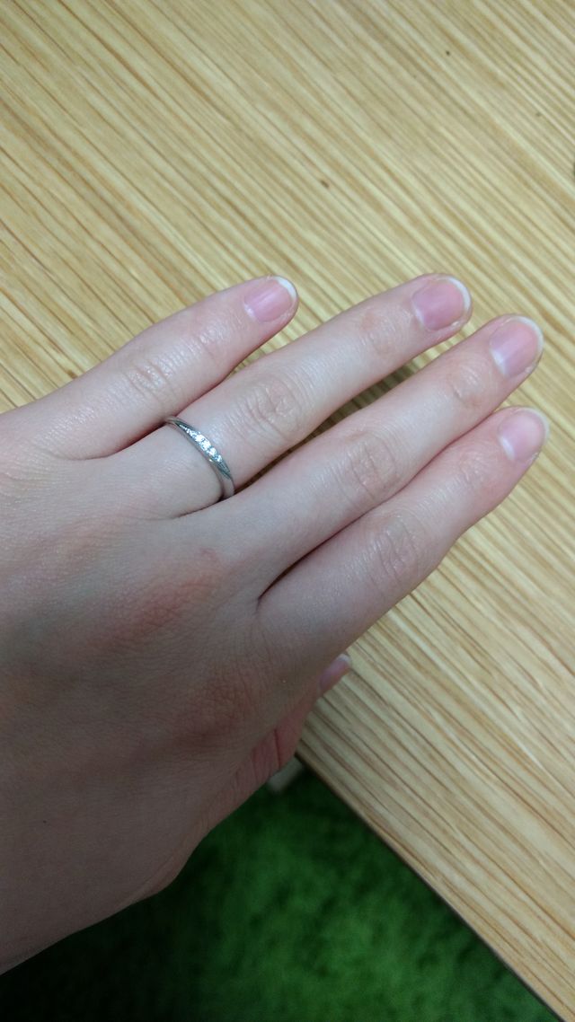 細身のリングです