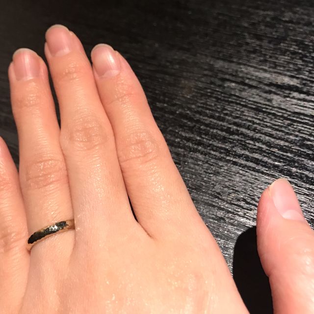 オーバル&times;槌目&times;艶あり