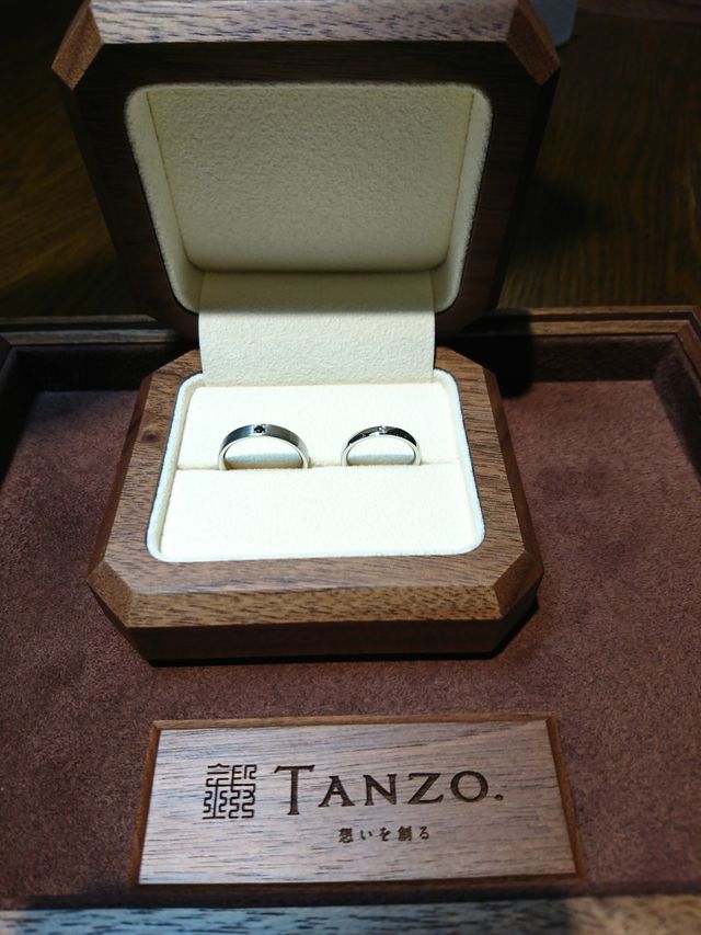 お互いの好きなデザインにしました。