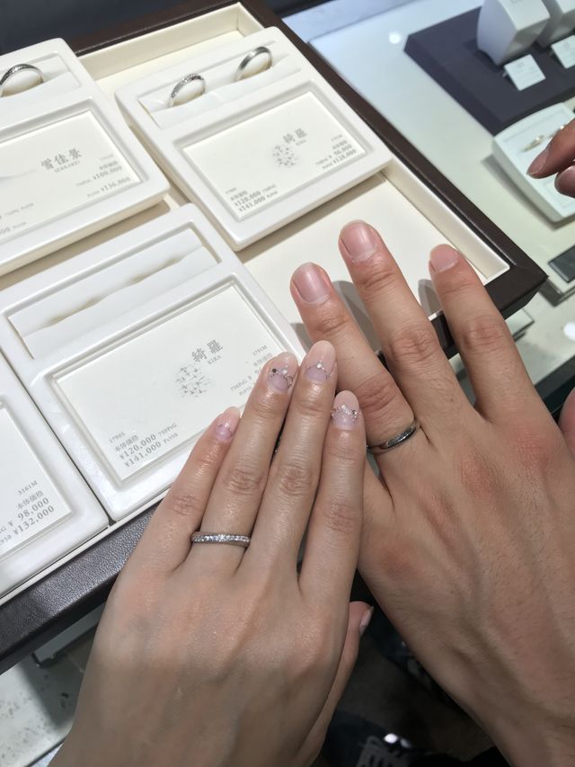 彼とお揃いではありませんが、お気に入りです。