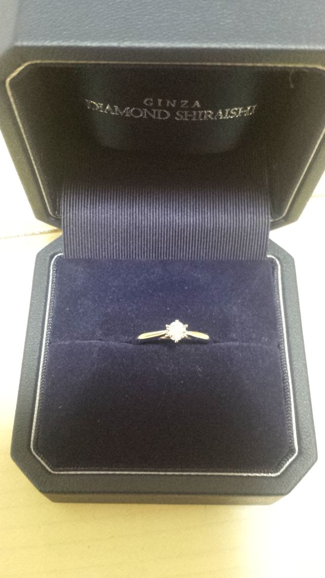婚約指輪買いました！