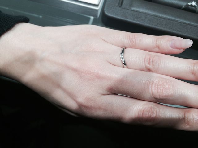 彼女の結婚指輪候補です。梅田