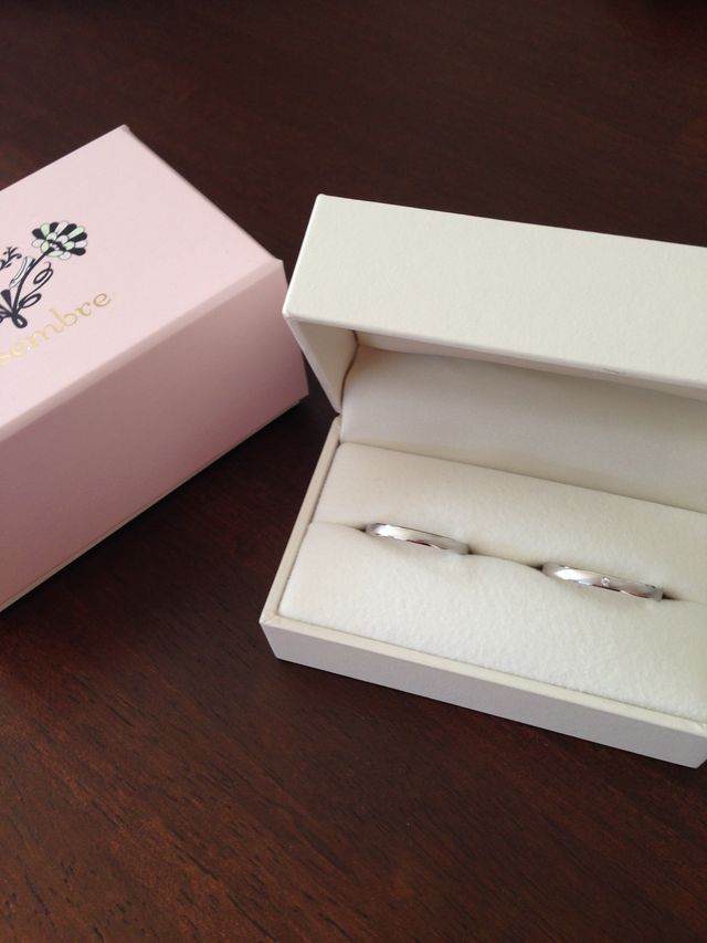 結婚指輪です