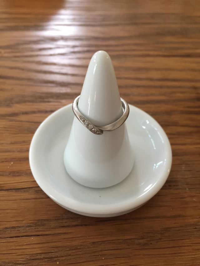 ピンクダイヤモンドをホワイトダイヤモンドに変更