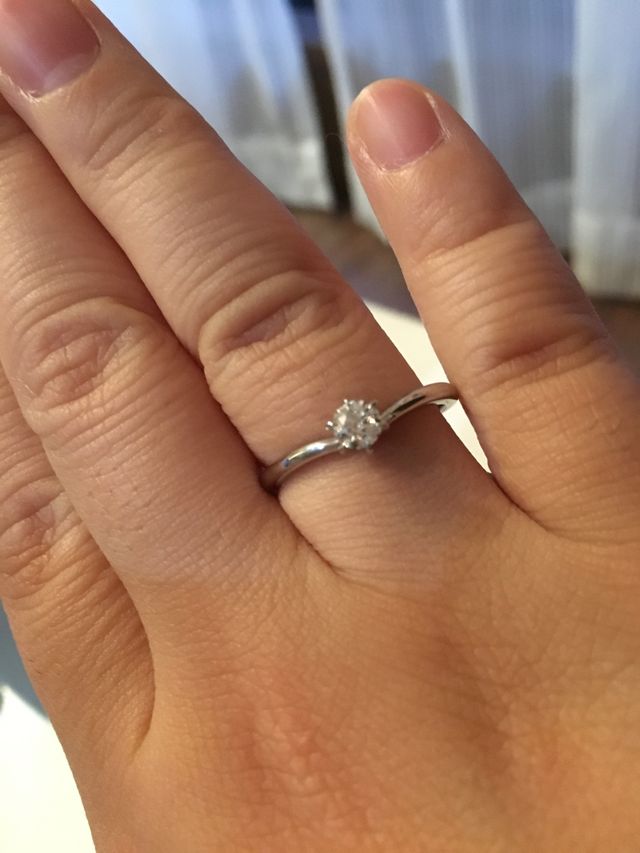 canal４℃ の婚約指輪です。