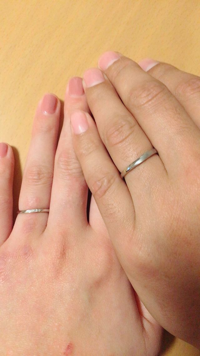 指輪を受け取りに行った日に撮った写真