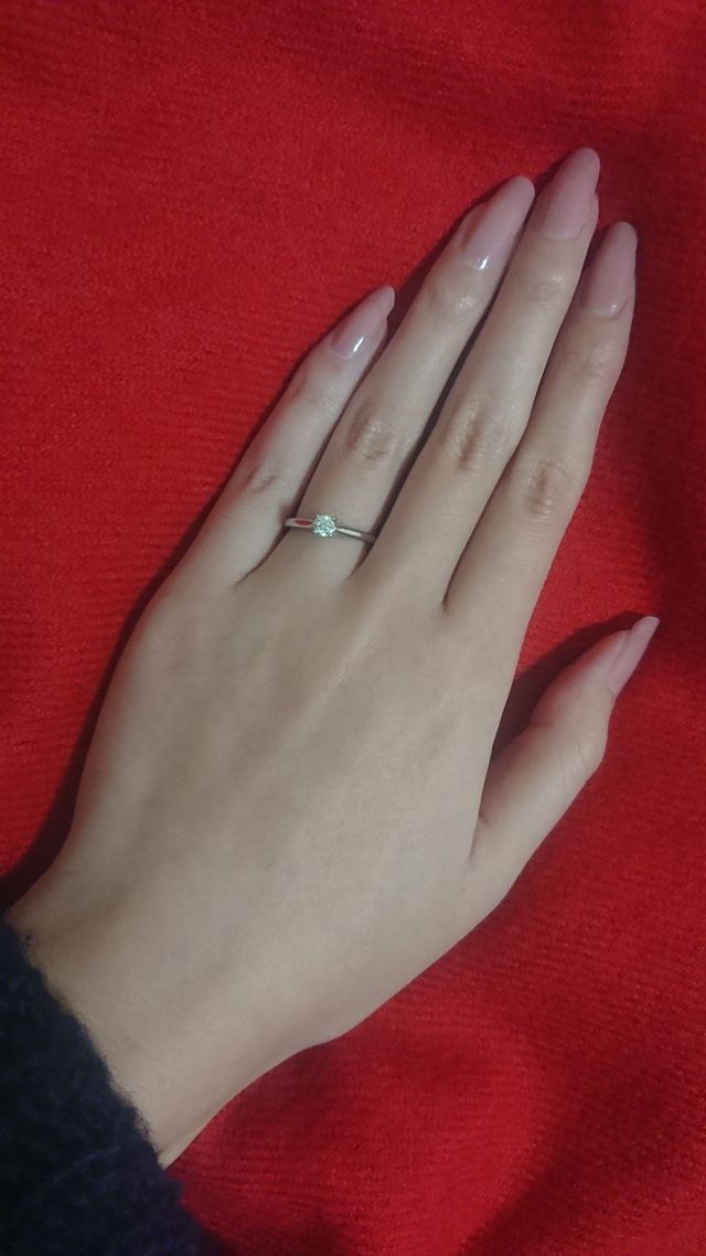 Cartier 一粒ダイヤモンドの婚約指輪 7号