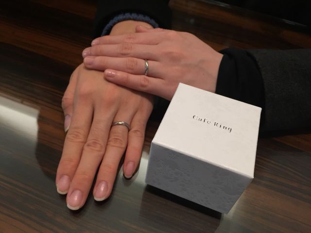 つけ心地が良い。CafeRingの結婚リングです。