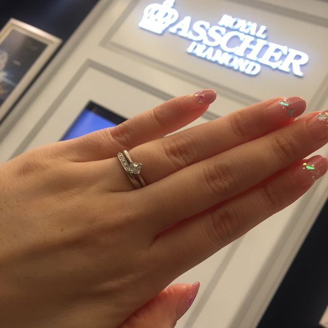 婚約指輪はAC038を頂きました