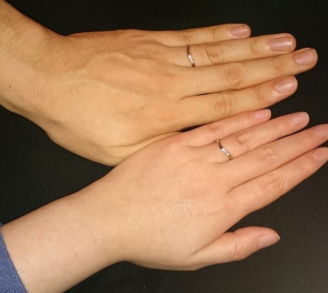 女性向けデザインでおそろいにしました