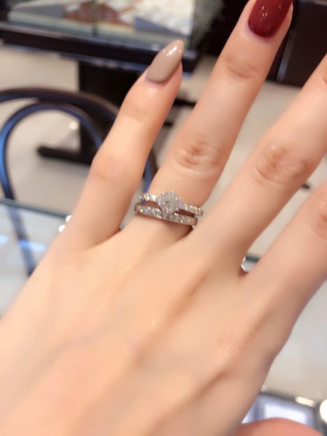 それぞれ選んでオリジナルのセットリングにしました