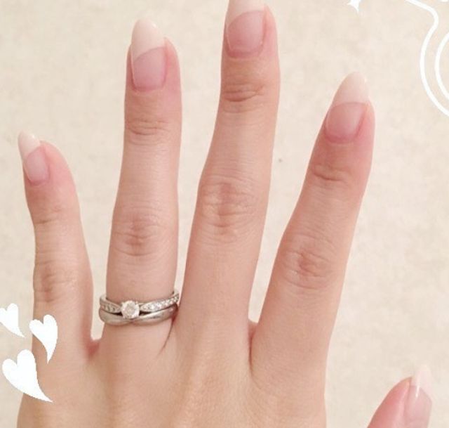 結婚指輪と同じブランドで揃えました。