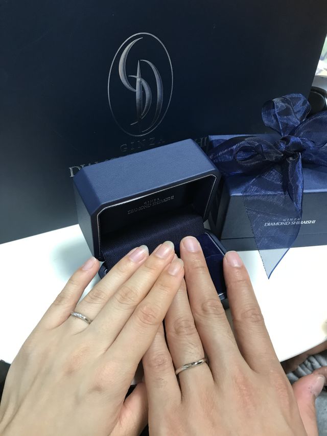 ウェーブデザインなのでAラインの自分の指にピッタリでした！