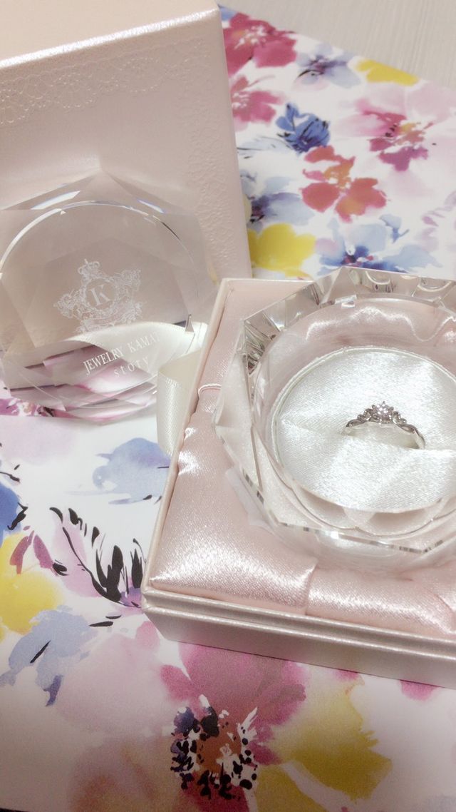 心に決めた人がいて購入した婚約指輪です。プロポーズは成功。