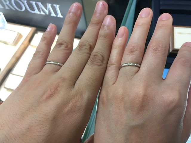 右が私で左が旦那さんです