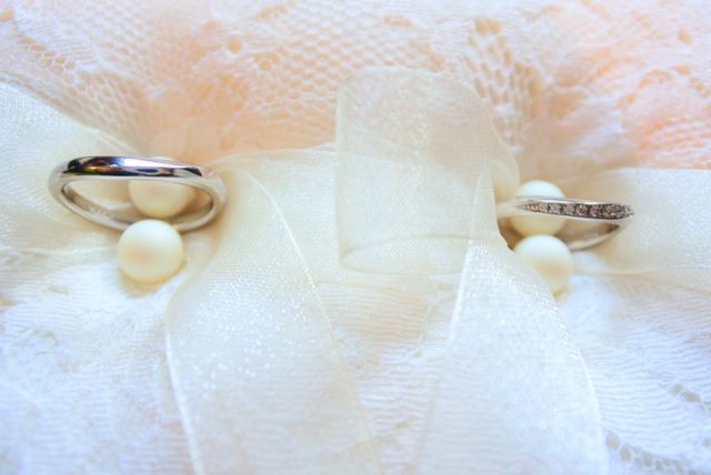 下のリングピローもいただけました！