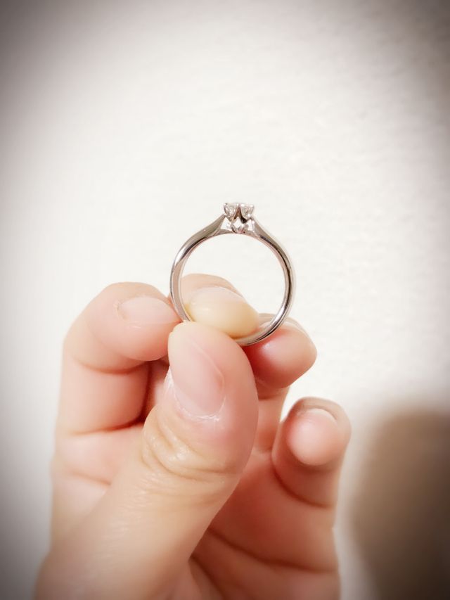 ダイヤにこだわっただけあり、とても綺麗です！