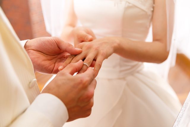 挙式フォトでの写真です