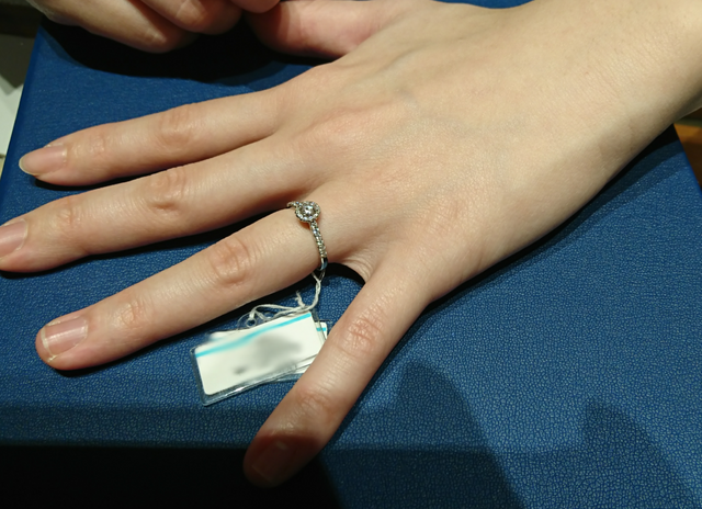 試着したリング(bouquet)