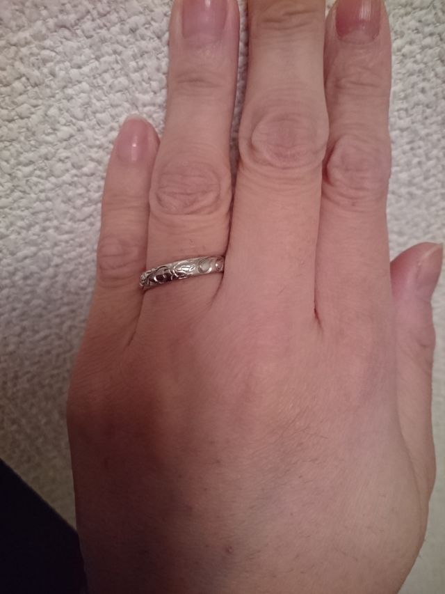 幅のあるファッションリング風。ハワイアンジュエリーです。