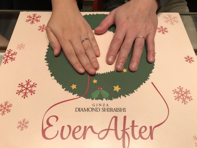 結婚指輪の受け取り時