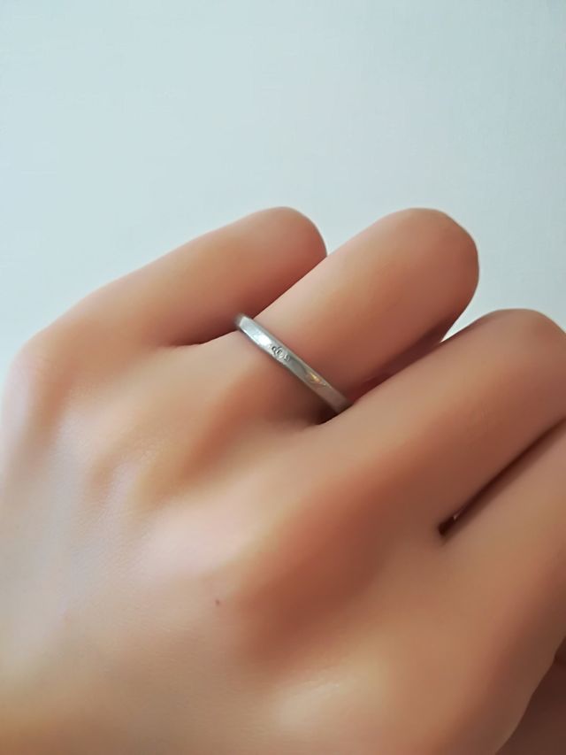 指にはめたところ