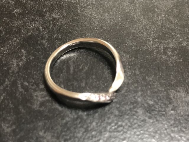 初桜の結婚指輪です。