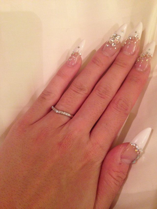 結婚式の時にはめた写真です。