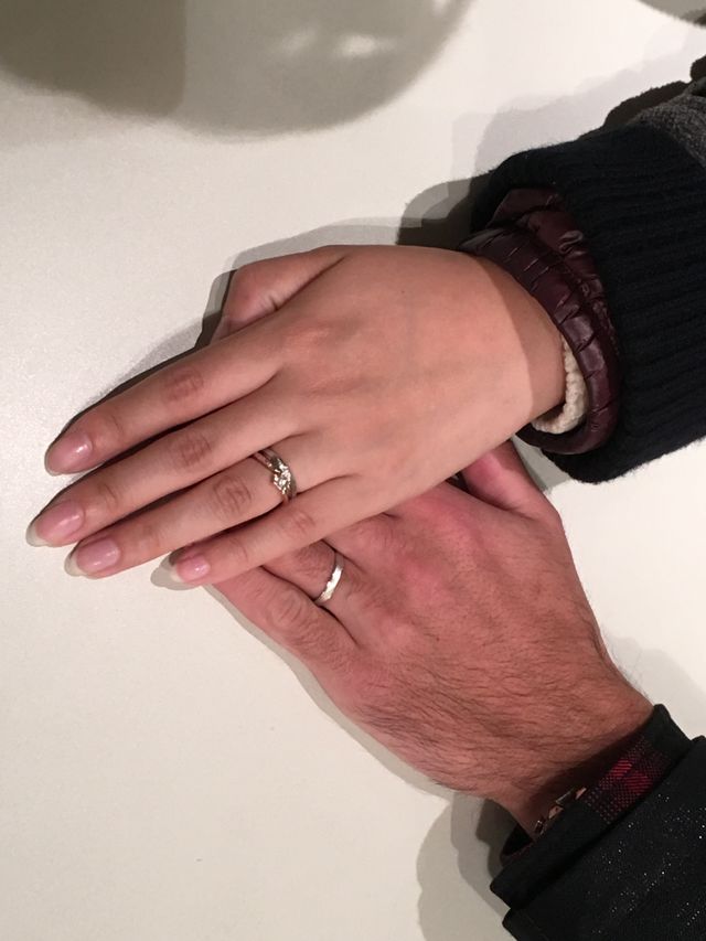 フルオーダーで希望した通りの婚約指輪が届きました。
