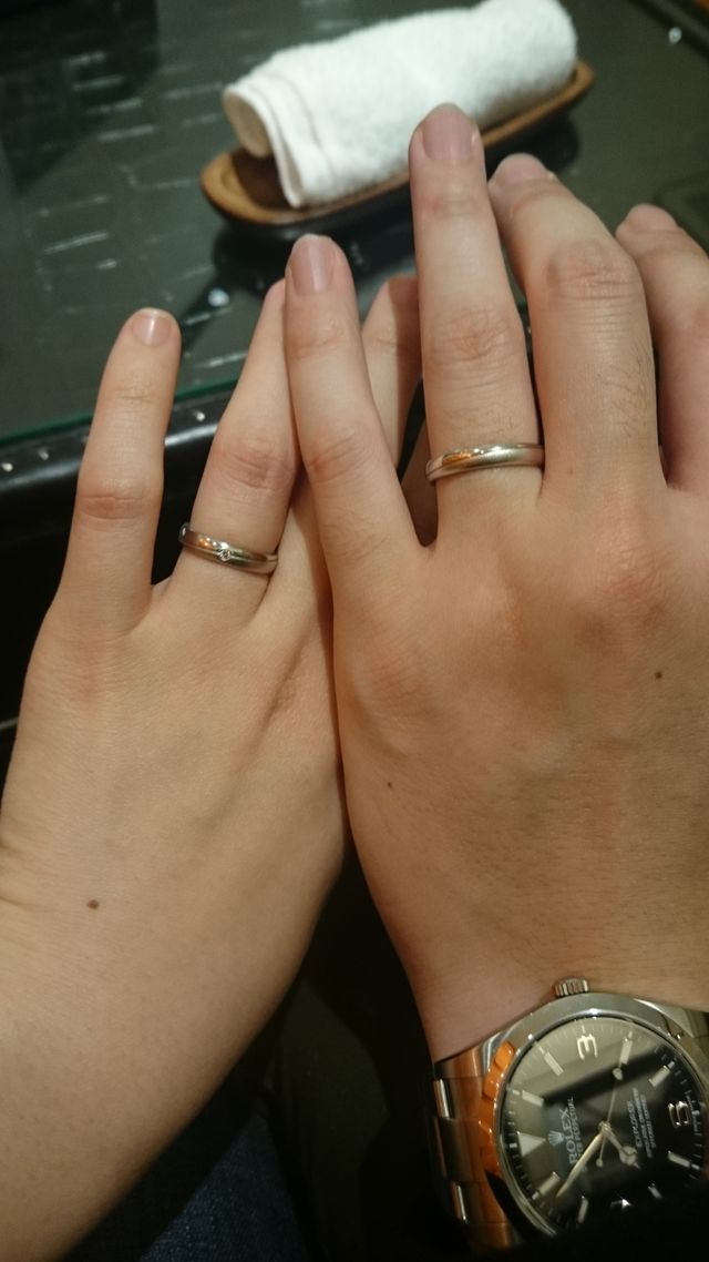 店舗にて決定した際に撮影したものです。