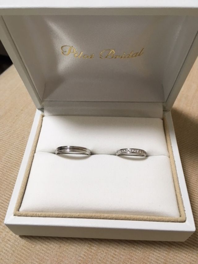 プラチナで傷つきにくいものを選びたくてこちらに決めました