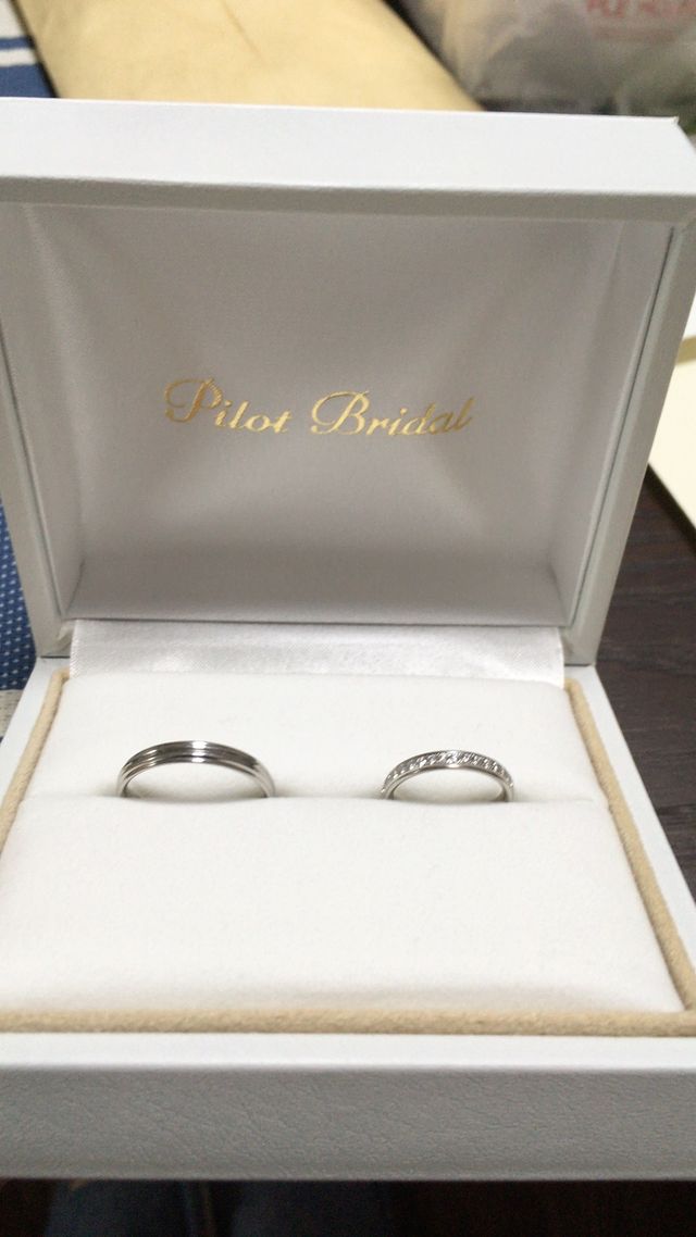 パイロットブライダルのプラチナリングです