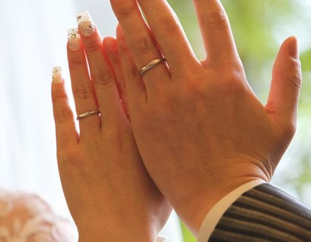 挙式のリハーサル中