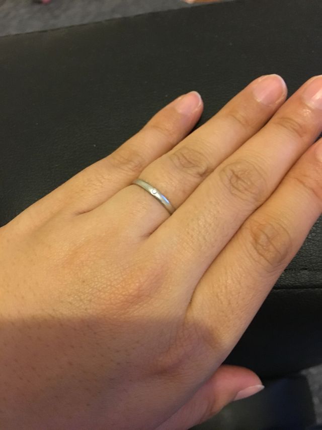 指にとてもよく馴染むデザインです。