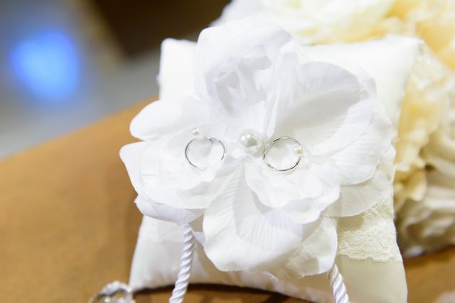 リングピローは指輪が映えます！