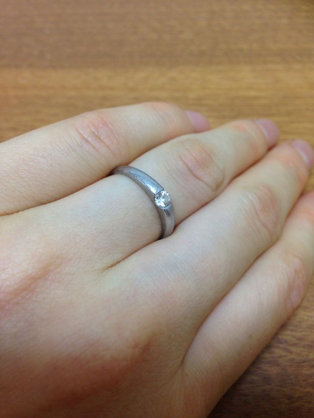 リングの丸みと太さが気に入っています。