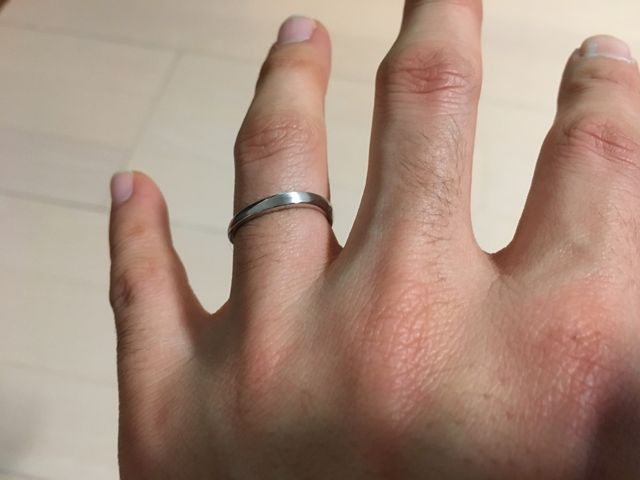 パラジウムの結婚指輪を購入しました。