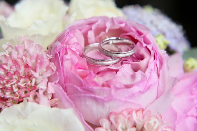 ブーケの上にて。