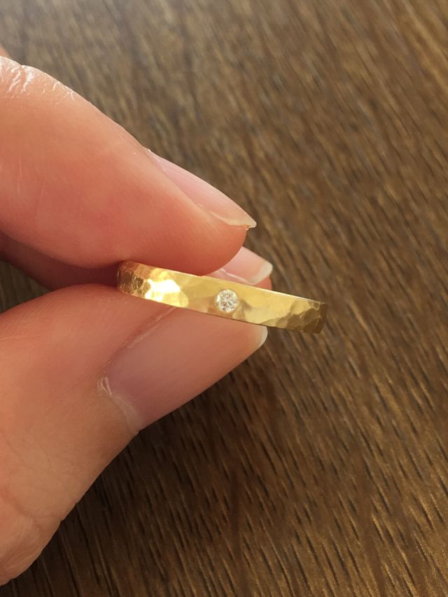 オプションでダイヤを入れてもらいました。