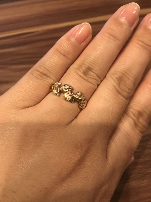 葉っぱのデザイン。