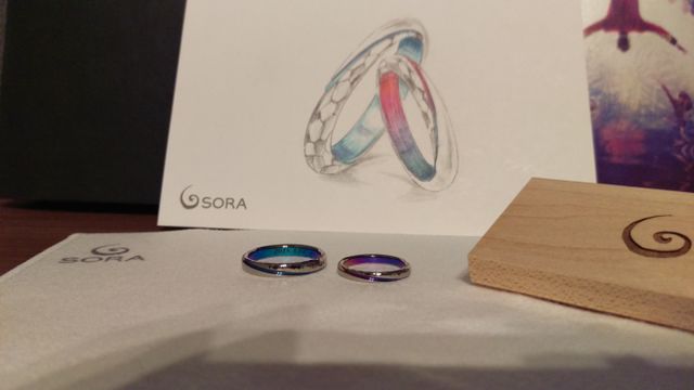 オーダーメイド時のデザイン画と一緒に