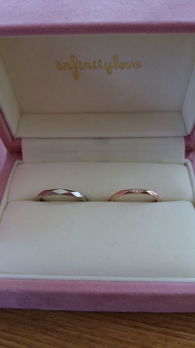 入籍前に届いた指輪