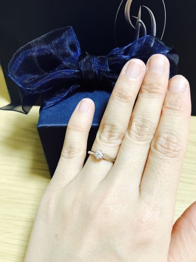 銀座ダイヤモンドシライシのエバーアフターという指輪です。