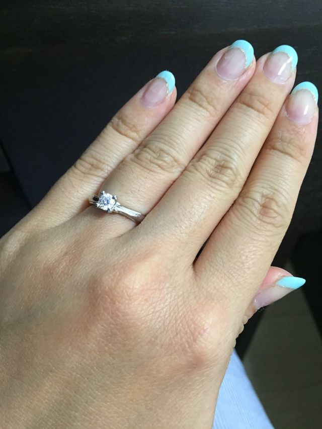2年前に買った婚約指輪です