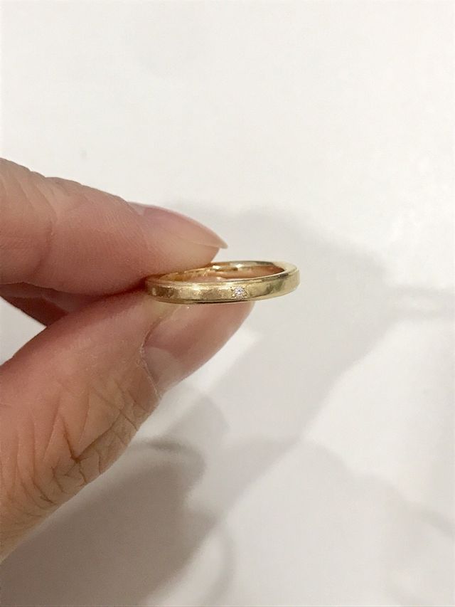 指輪のみのアップ写真です。
